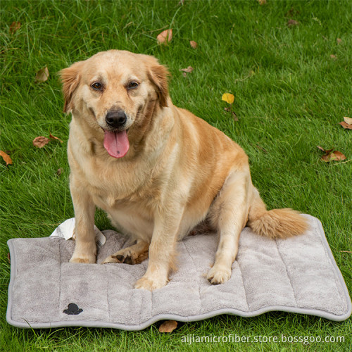 Soft Microfiber Chenille Dog Pet Bath Dry Towel